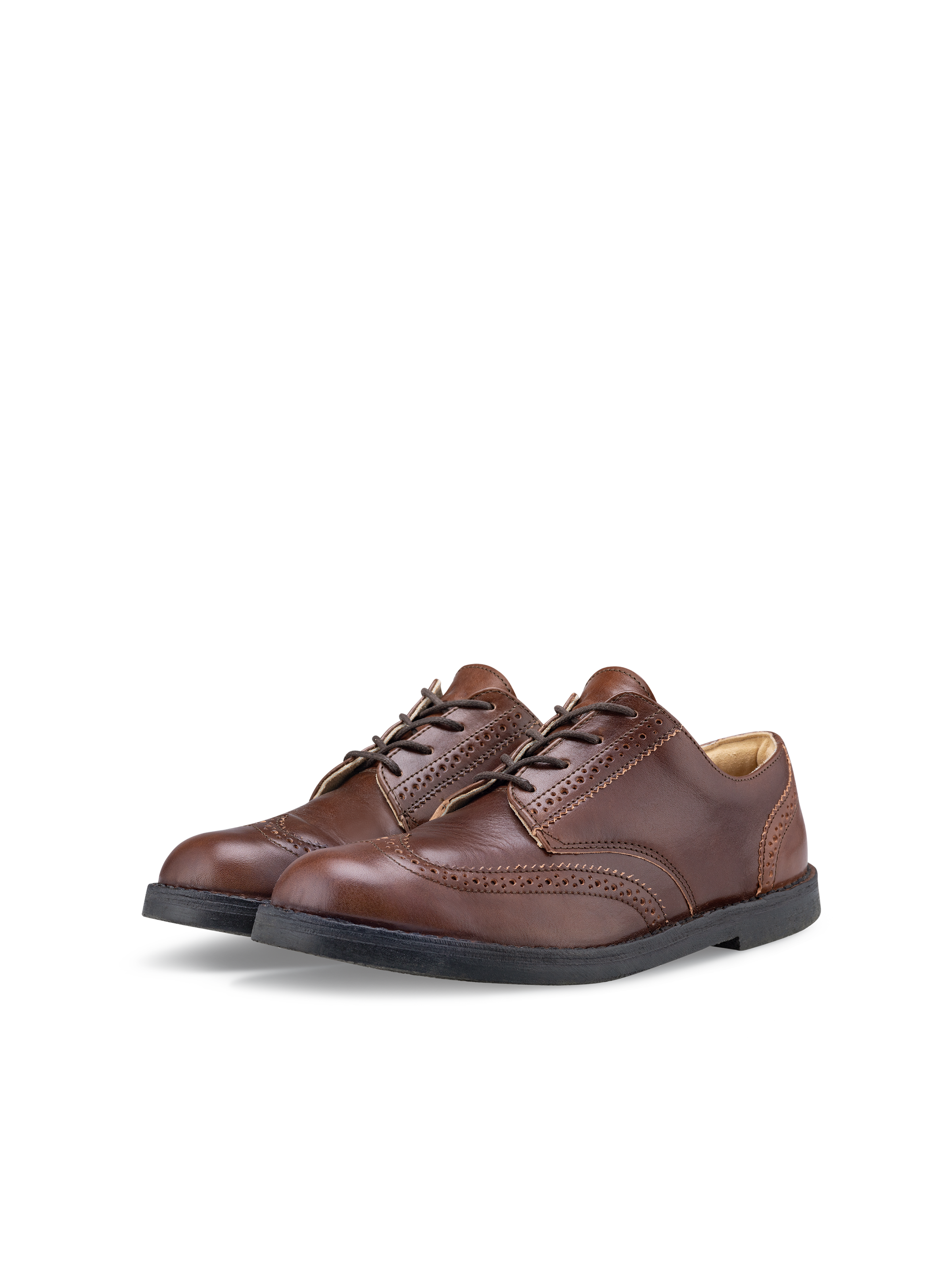Brogue Low Dark Brown Black
