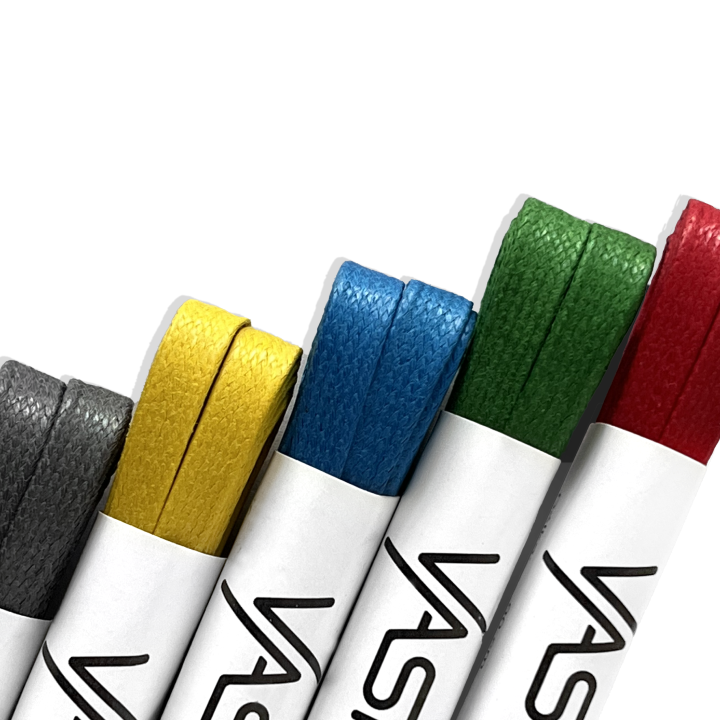 5 x Ploché Voskované Tkaničky  Barevné