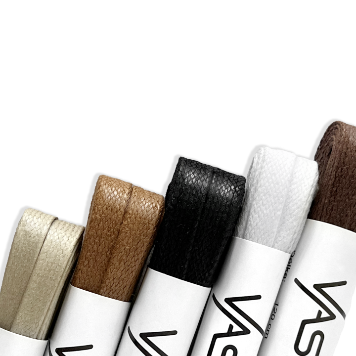 5 x Ploché Voskované Tkaničky Neutrální