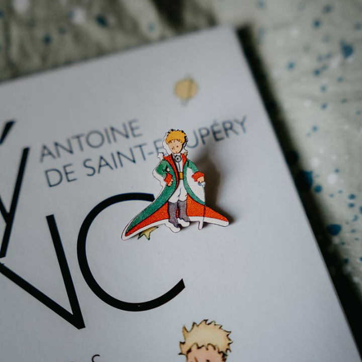 BeWooden Dřevěná Brož Malý Princ